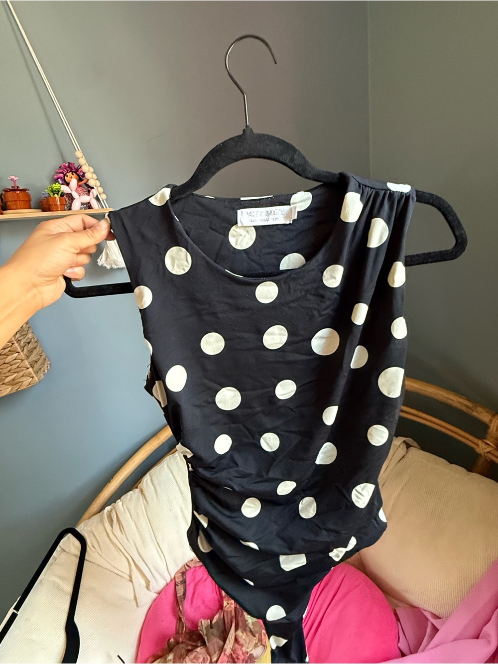 Polka dot bodysuit